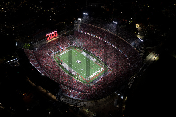 Sanford Stadium Aerial vs Notre Dame